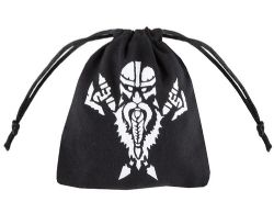 SAC À DÉS NAIN NOIR AVEC APPLIQUÉ BLANC